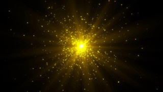 金色粒子光束视频元素GIF动态图金色光斑粒子元素
